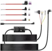 H02 Dash Cam Hardwire Kit 11.5Ft, Type C/Mini USB 2 in 1 for Dash Camera, Conver