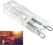10pcs G9 40W Halogen Microwave Oven Light Bulb Lamp Oven Lighting Lamp Clear Glass Each Indoor Lighting 2600k Halogen Bulb Insert Beads(110 to 130V)