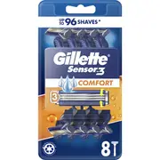 Gillette Sensor3 Comfort Shaving Razor 8 pack