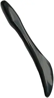 Facial Scraping Rods Natural Horn Massager Handheld Scraper for Home Salon Use Black Buffalo Horn Massage Board for Relief and Skin Nourishment