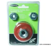 3'' Crimped Wire Cup Brush Removes paint, scale, rust, corrosion & weld spatter