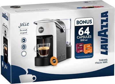 , a Modo Mio Jolie, Coffee Capsule Machine, with 64 Coffee Pods, Espresso Intens