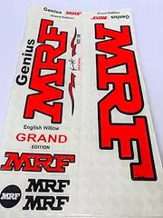 Wrecking Machine MRF 2020 3D Embossed VIRAT KOHLI VK18 Edition Model Cricket Bat Sticker Full Set , Red