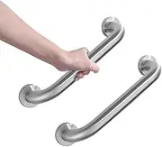 Decaura 2 Pcs Grab Bars for Bathtubs and Showers, Anti Slip Stainless Steel Shower Handrail Toilet Handicap Elderly Senior Child Assist Bathroom Safe Handles (300mm-2Pack)