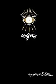 WGAS My Journal Does: Gold White Black Evil Eye Blank Line Journal Notebook