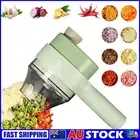 4in1 Handheld Electric Vegetable Cutter Set Wireless Food Chopper Mini Grinder