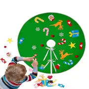 90cm Felt Christmas Tree Skirt with 23 DIY Ornaments Kit Xmas Home Decor