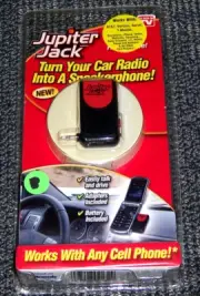 NEW - Jupiter Jack - Hands Free Cellphone Car Speaker Converter with 6 Adapters