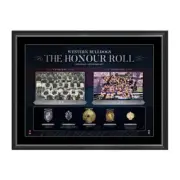 WESTERN BULLDOGS HONOUR ROLL FRAMED PRINT BONTEMPELLI WHITTEN AFL MEMORABILIA