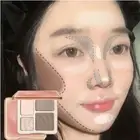 Makeup Face Shading Bronzers Palette Matte Highlighter Grooming Powder