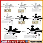 Ceiling Fan Lights with Remote 6 Blades Light Bulb Fan for Living Room Bedroom