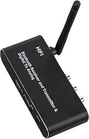 1 Set Optical Coax Toslink Audio Receiver Digital to Analog Converter RCA Stereo Audio 3.5mm Adapter