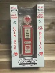 1950 Tokheim Gas Pump Replica - Coin Bank - We Care The Joy Of Giving - Limited