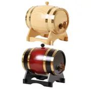 5L Wooden Wine Barrel Whiskey Rum Beer Spirits Storage Brewing Cask Vintage