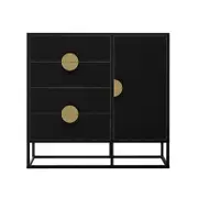 Abigail 100cm Sideboard Buffet Table w/ Gold Handle