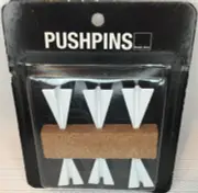 Paper Airplane Style Push Pins- Map Tacks for Cork and Bulletin Board-Metal/Tin