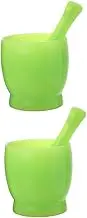 MOLUCKFU 2Sets Garlic Masher with Pestles Kitchen Gadget for Crushing Garlic and Spices Housewarming for Friends and Family