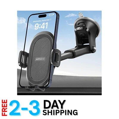 Suction Cup Phone Mount Universal Holder 360° Rotation Windshield Dashboard Car