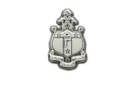 Delta Gamma Pewter (Lead Free) Crest 3D, Raised,1.5" Tall NEW
