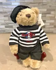 2009 NWT HARD ROCK CAFE PARIS BERET HERRINGTON TEDDY BEAR PLUSH #686