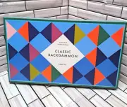 Silver One International Classic Backgammon Game Set Modern Look New & Sealed