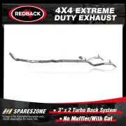 Redback 3" Exhaust With Muffler & Cat for Toyota Landcruiser VDJ79 4.5L 8Cyl