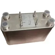 5"x12" Brazed 80 Plate Heat Exchanger Outdoor Wood Furnace [1-1/4" MPT]