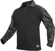 YEVHEVE G3 Camouflage Shirt with Elbow Pads for Men Tactical Hunting Uniform Paintball Gear
