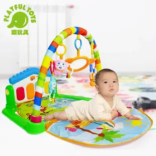 【Playful Toys 頑玩具】健力架 嬰兒玩具 踢踢琴 腳踏鋼琴健身架 健身架 嬰兒健力架