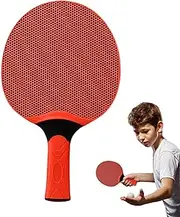 Rubber Table Tennis Paddles, Table Tennis Racket with Grip, Professional Pong Paddles, Indoor Outdoor Racquet Game, Table Tennis Equipment, Improved Grip and Comfort for Kids and Adults