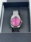 Nixon Small Time Teller Watch Silver/Pink A399 2719-00