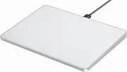 USB Trackpad for Windows 10/11, Large Wired Trackpad Mouse with High Precision Navigation, Ultra Slim Portable Aluminum Touchpad Mouse for Desktop/Laptop (White Silver)