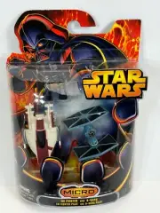 Star Wars Micro Machines Vehicles A-Wing Fighter Imperial Tie-Fighter Pilot