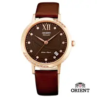在飛比找Yahoo奇摩購物中心優惠-ORIENT 東方錶 ELEGANT系列 時尚絹布錶帶機械錶