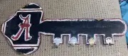 Vintage Wooden Key Holder Wall Key Shaped Sign Large Rustic Wit Key Hooks 20x8