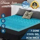 Memory Foam Mattress Topper Queen King Double Cool Gel Bamboo Cover 8CM