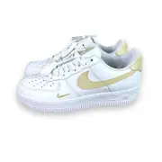 NEW Nike Air Force 1 Low '07 Essential Sneakers Womens 11 White Beige CZ0270-105