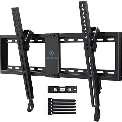 PERLESMITH Tilt Low Profile TV Wall Mount Bracket for 32-82 Inch LED LCD OLED