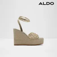 在飛比找momo購物網優惠-【ALDO】DELLEN-時尚交織厚底涼鞋-女(金色)