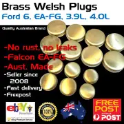 Brass Welch Welsh Freeze Core Plug Set Gallery Kit Fits Ford Falcon 6 4.0 EA-FG (for: Ford)