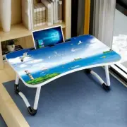 W-shaped Non-slip Legs Pattern Adjustable Folding Portable Laptop Desk Castle