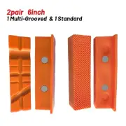 4pcs Magnetic Vise Jaw Pads for Metal Vise Bench Soft Rubber Various Sizes