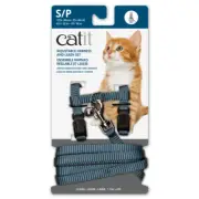 Catit Nylon Cat Kitten Adjustable Harness and Lead Small Blue