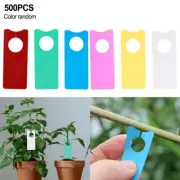 Plant Lable With Hole 5cm X 2cm For Garden Hanging Plastic Random Color