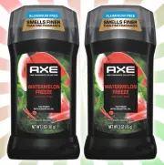2 Axe Fine Fragrance Deodorant Stick for Men Watermelon Freeze 3 OZ