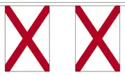 ALABAMA U.S. STATE BUNTING 9 metres 30 flags Polyester flag