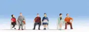 Noch 47130 Sitting People (6) Hobby Figure Set TT Scale