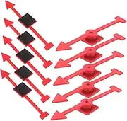 GAROZATION 10pcs Teaching Plastic Arrow Spinners Spinner Arrow Math Spinner Clear Spinners Large Arrow Spinner for Games Wheel Spinner Magnetic Spinner Suction Cup Spinner Board Games