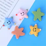 10 pcs Bulk Cartoon Sea Stars Resin Embellishments Flat Back Starfish 26*22mm