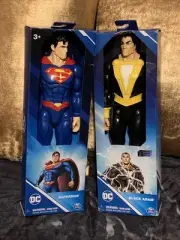 DC Superman vs Black Adam 2 Piece Action Figure Special Set New